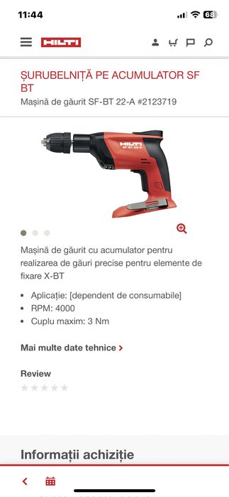 Filetanta Hilti SF BT-A22-Noua