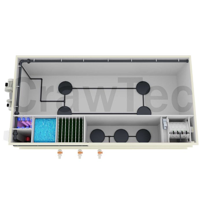 Sistem modular de recirculare a apei de 9 m³ pentru creșterea peștilor