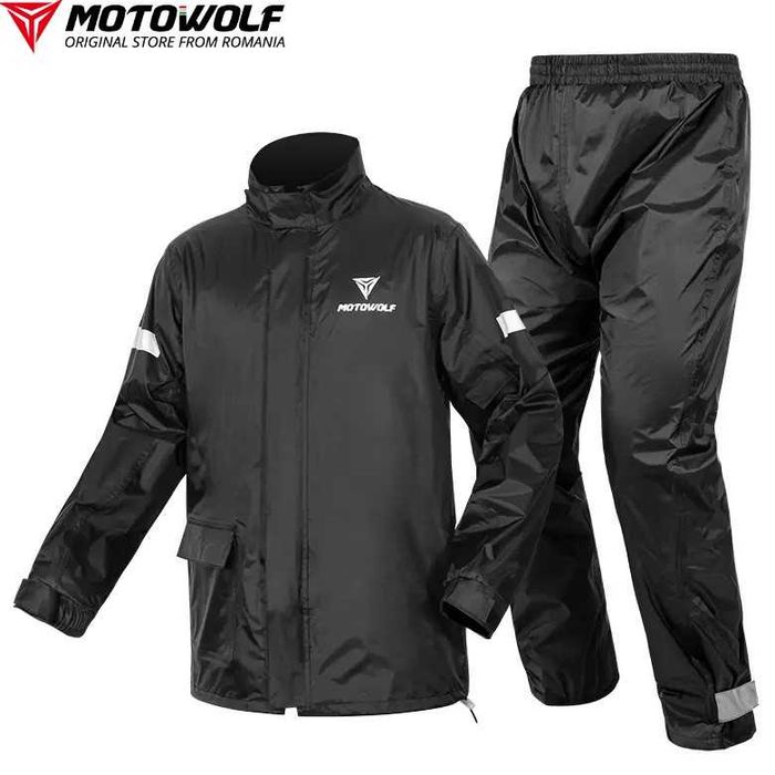 Echipament Moto Impermeabil Motowolf Unisex Geaca si Pantaloni