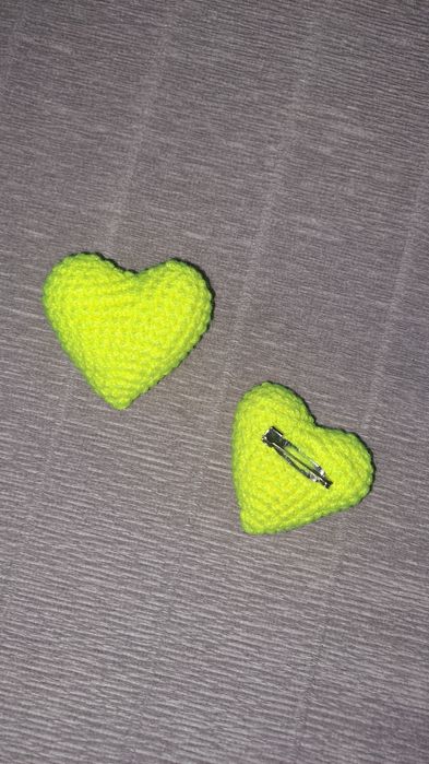 Вязаные сердца , ручная работа