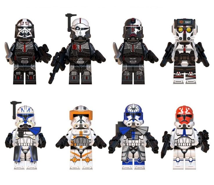 Set 8 Minifigurine tip Lego Star Wars Clone Troopers Force99