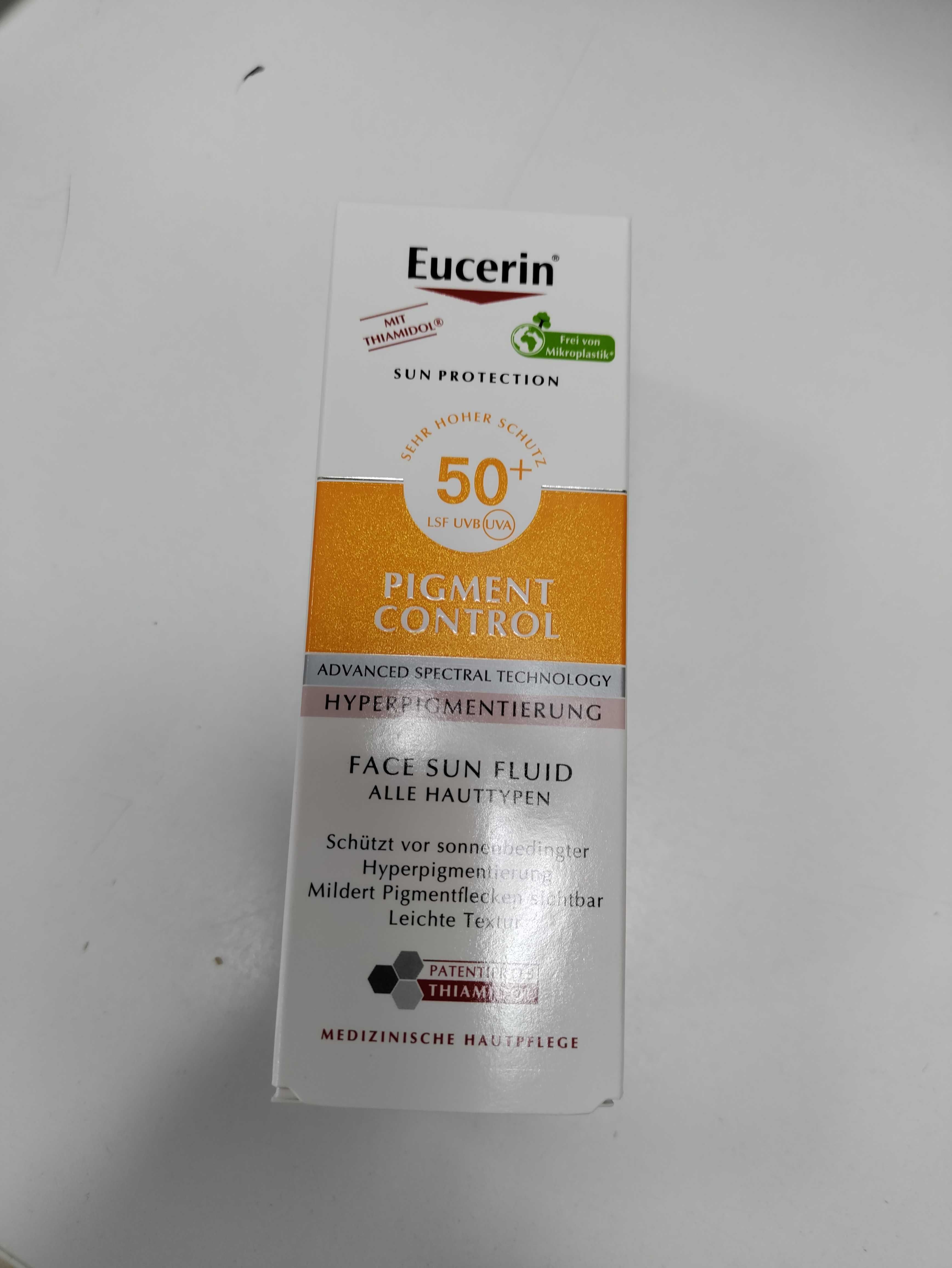 Eucerin слънцезащитен флуид