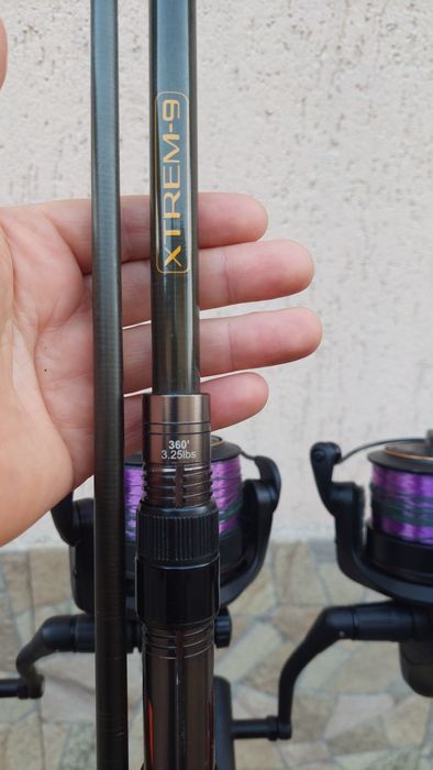 Set crap: 3 x caperlan xtrem 9 de 3.60m/3,25lb,  3 x wychwood riot 65