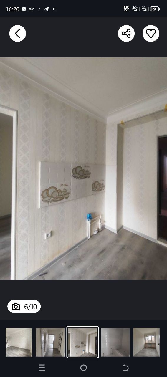 Продам 3 комнатную квартиру мирабатский район напротив парк фурката 2