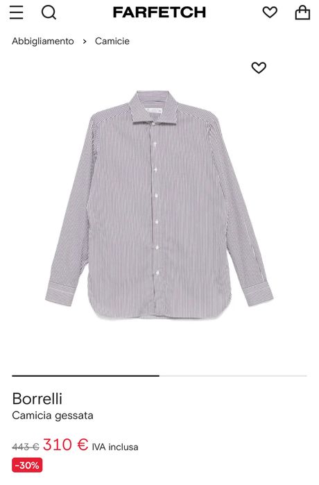 Borrelli,cămașă.bărbați,măr.3XL(44)
