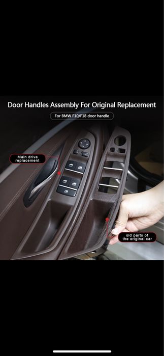 Maner interior sofer, BMW seria 5 F10,F11,F10, negru/bej/crem/oyster