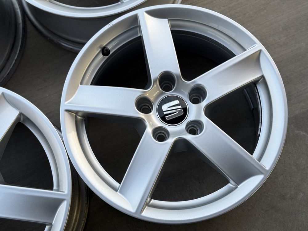 4бр. КАТО НОВИ 16” ОРИГ. Джанти 5x112 за-SEAT/VW/AUDI/VAG-6,5Jx16,ET33