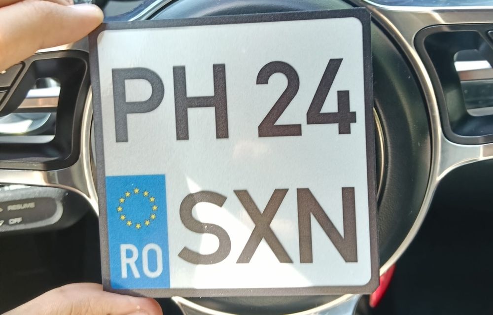 Placute auto ornamentale Romania Internationale