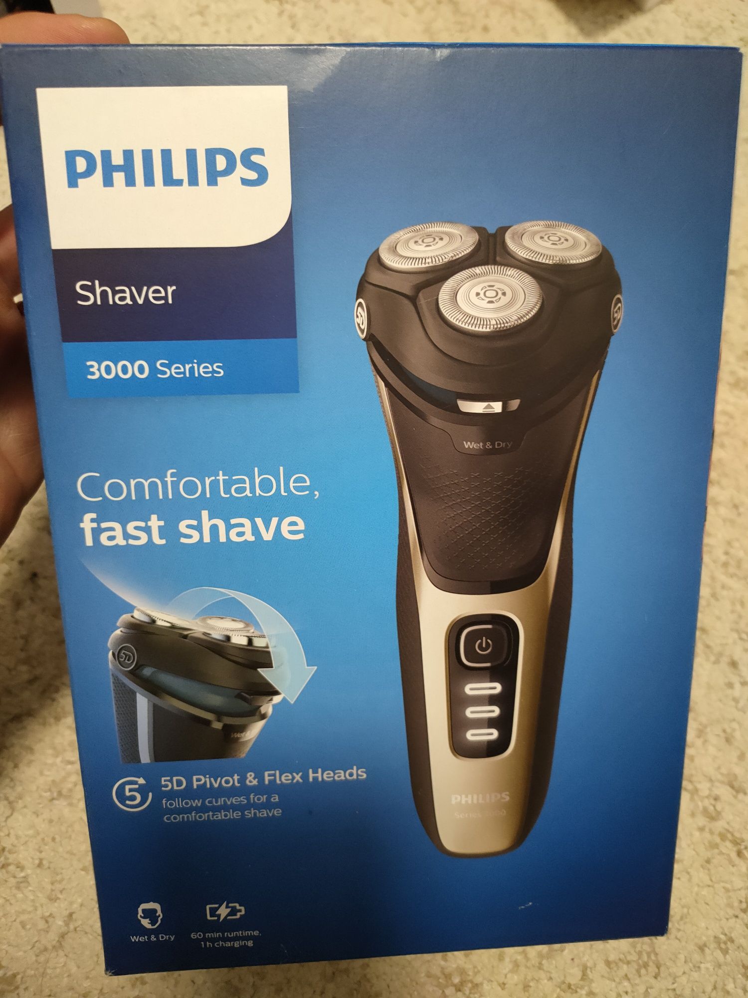 Aparat de Ras Sigilat, Philips Shaver Series 3000, S3230