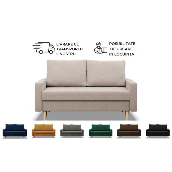Canapea extensibila 2 locuri cu functie de dormit LIVRARE RAPIDA