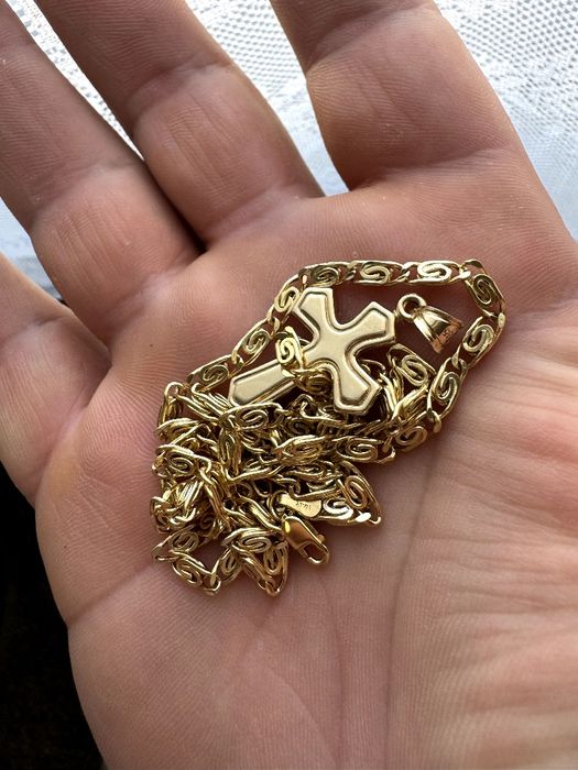 Vând Lanț Aur Barbati Cu Cruciulița