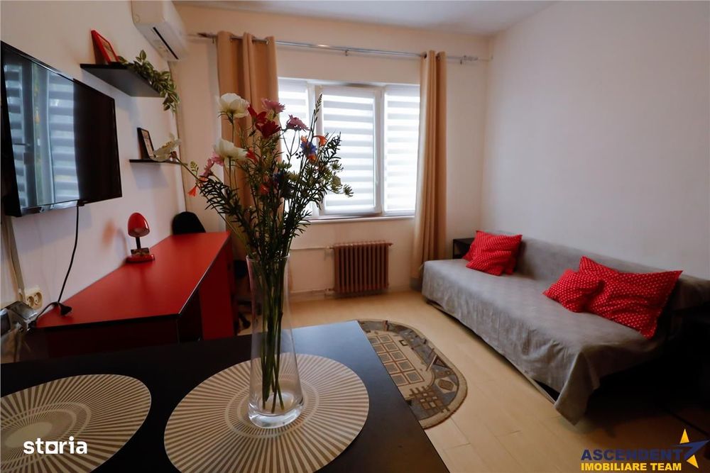 Tur 3D! Mica rezidenta,luminoasa,mobilata, accesorizata,loc parcare,Tr