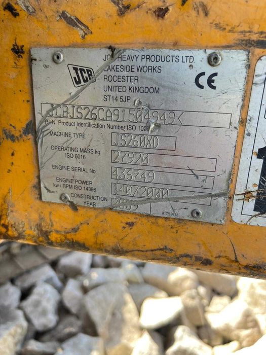 Piese JCB 260 XD cilindru hidraulic