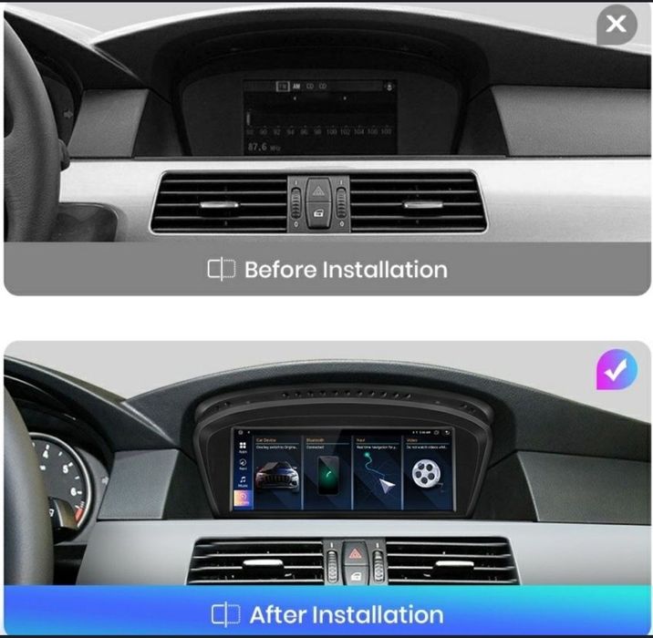 Navigație Android dedicat pt. BMW Seria 5 E60, E90 (2004-2012)