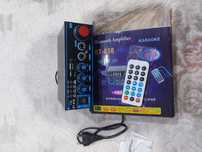 Amplificator Bluetooth BT-638, MP3, FM, Karaoke, Telecomandă – Nou
