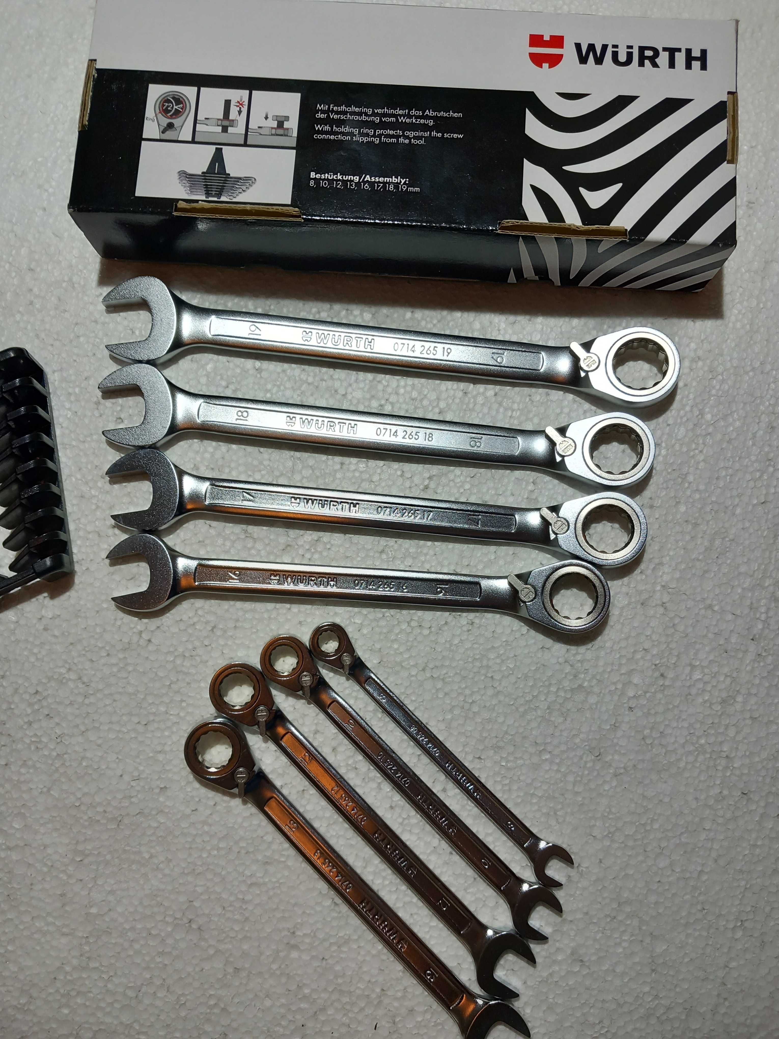 Set chei combinate clichetate la un capat WÜRTH ZEBRA