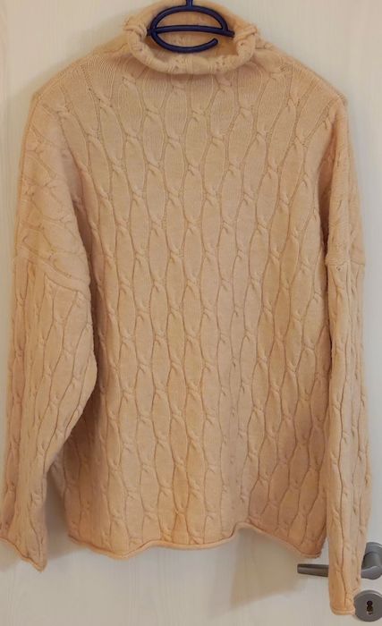 Pulover gros, crem
