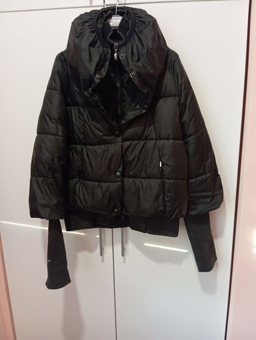 Дамско зимно яке с памучни ръкави