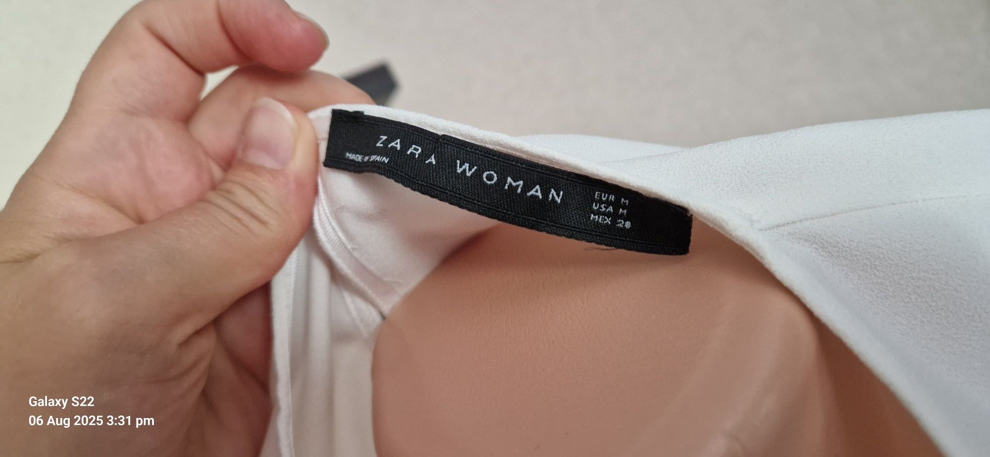 Белая блузка от Zara М ка ок куйлак блюзка Zara M