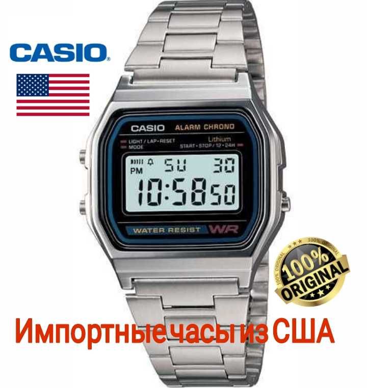 Наручные часы Casio A158WA-1 оригиналь из США.