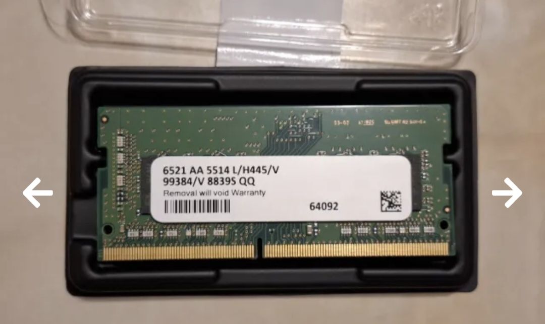 Рам/Ram 8GB DDR4 2400MHz SODIMM Samsung