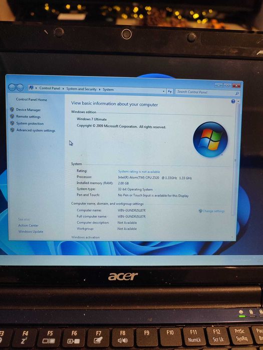 Netbook  Acer Aspire One 11.6"