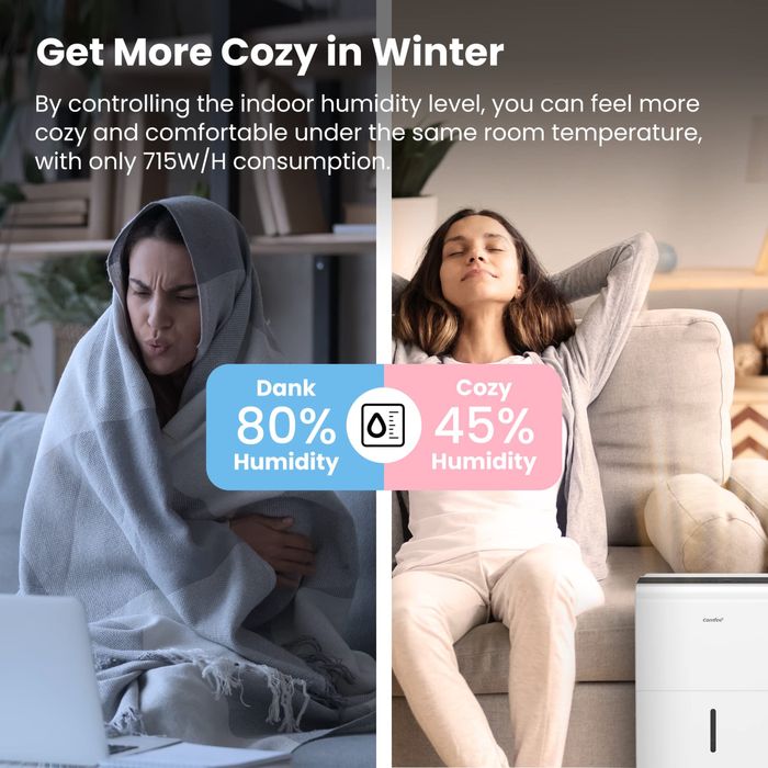 Dezumidificator Comfee MDDP-30DEN7 - 30 L/24 H  - 80m2