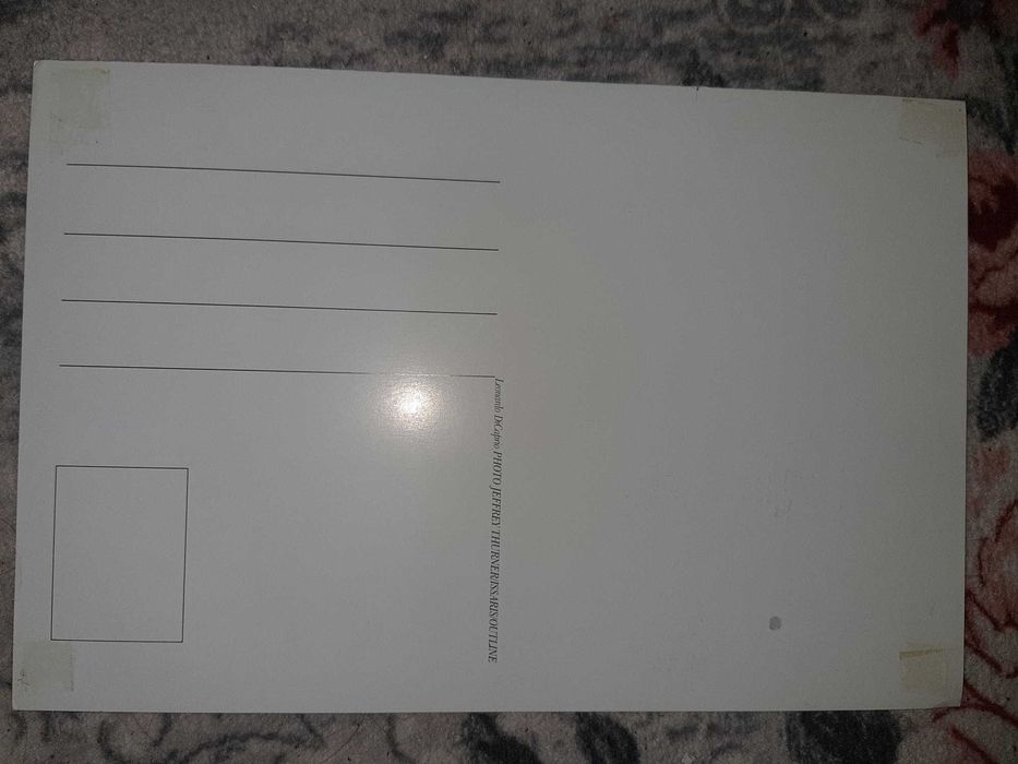 Carte poștală de mari dimensiuni cu Leonardo DiCaprio
