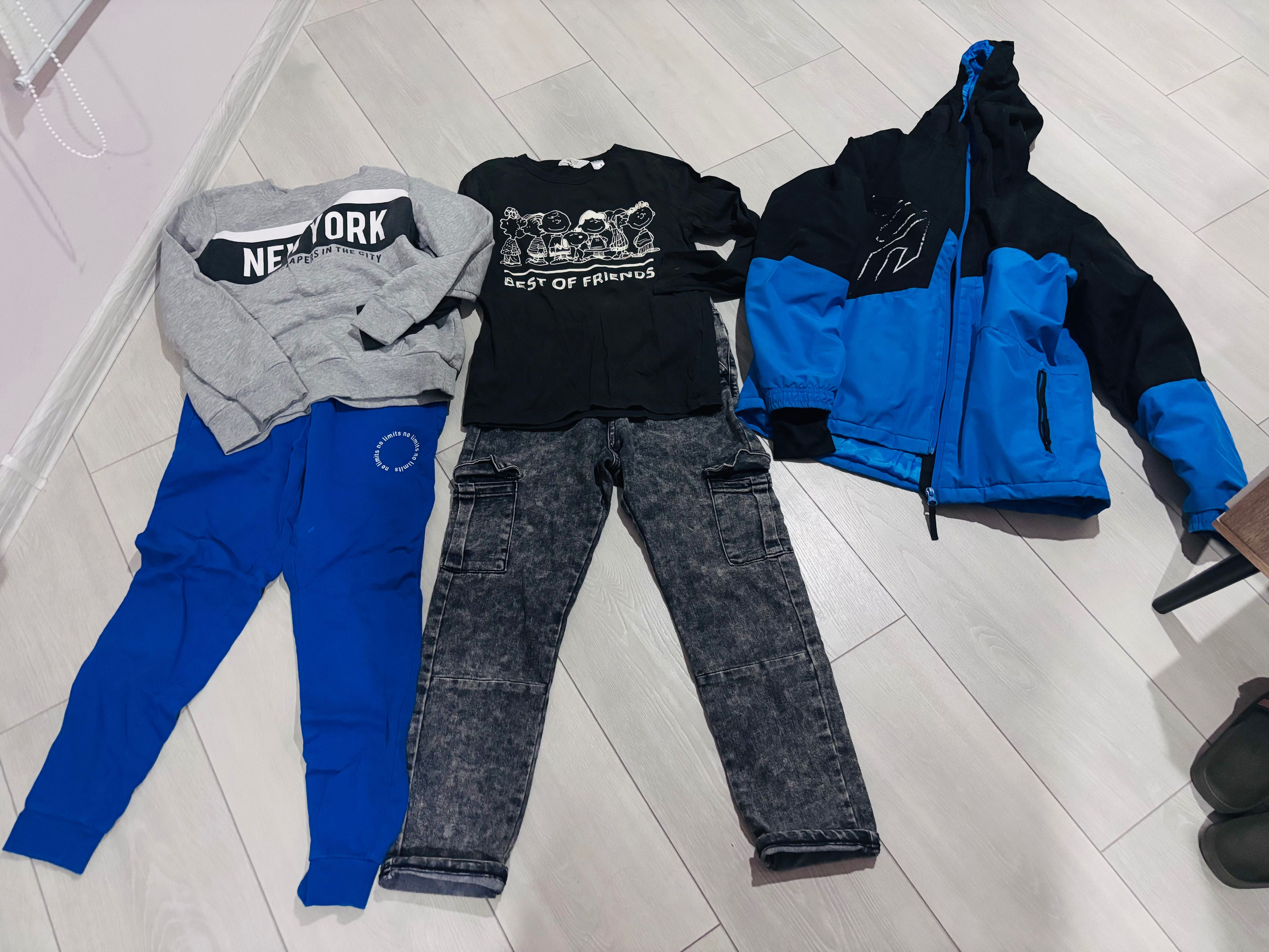 екип дънки блуза яке zara hm guess 140 см 30 лв