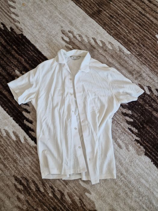 Camasa LC Waikiki baieti barbati M alba eleganta și casual