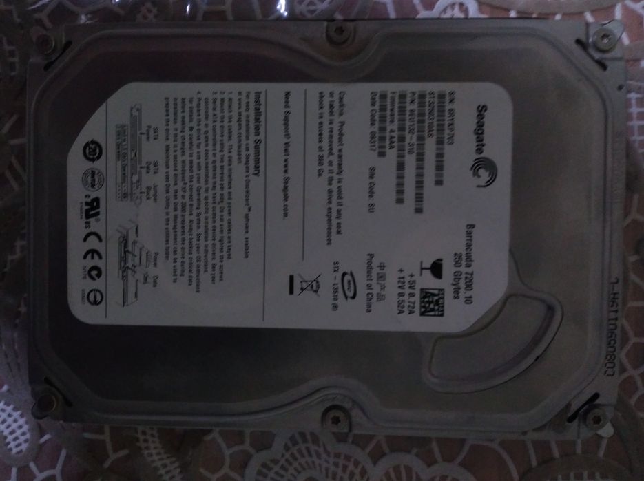 HDD 250GB, ishlatilgan