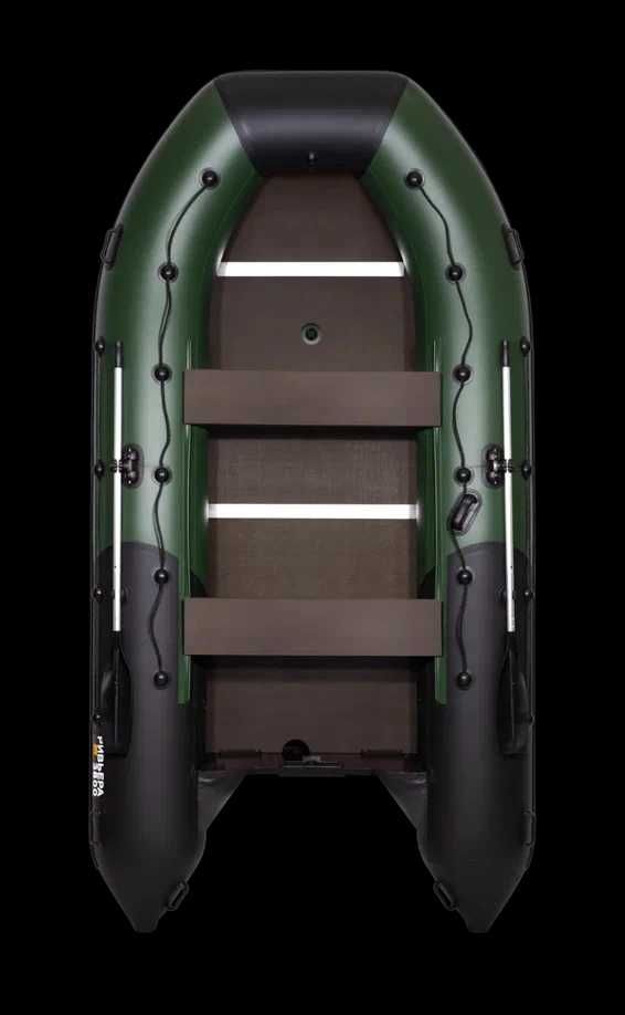 Лодка Ривьера Максима 3800 СК комби зеленый/черный и с.серый/черный