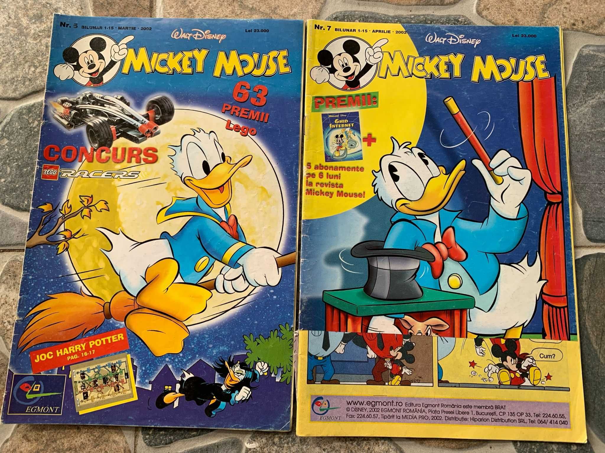 De vanzare reviste Mickey mouse din ani 2000 in lb.romana