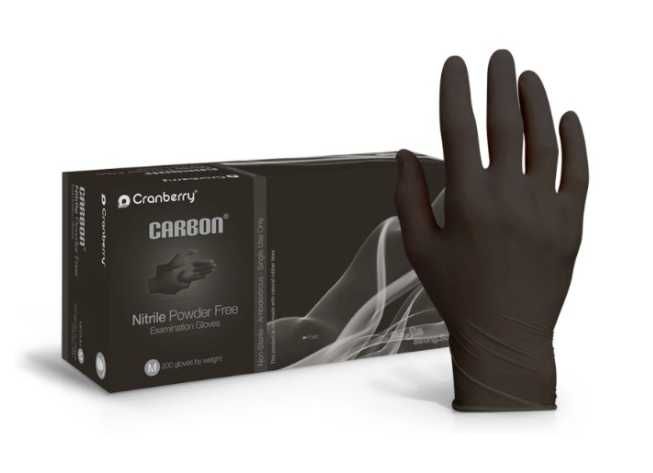 Manusi nitril Carbon L 100 buc , Cranberry - Stoc Limitat !