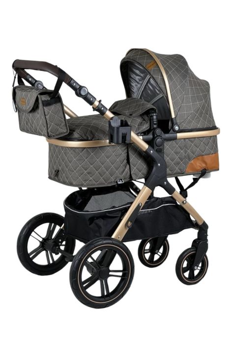 Коляска универсальная 3 в 1 Ining baby коричневый