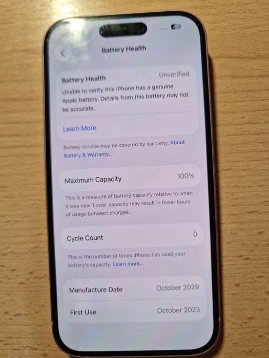 Iphone 15 128Gb Roz 100% baterie