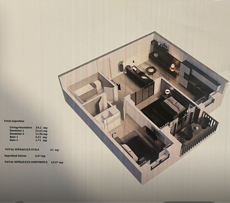 Apartament 3 camere mobilat Brasov an 2024 Accept plata 2 transe