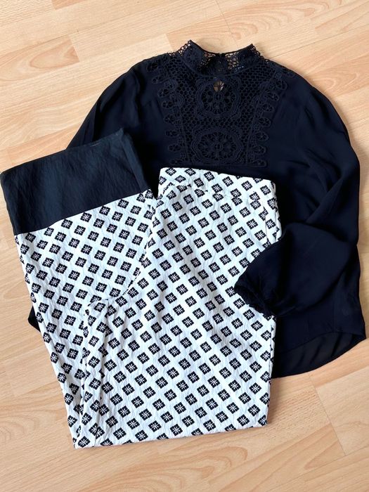 Zara елегантен панталон и топ