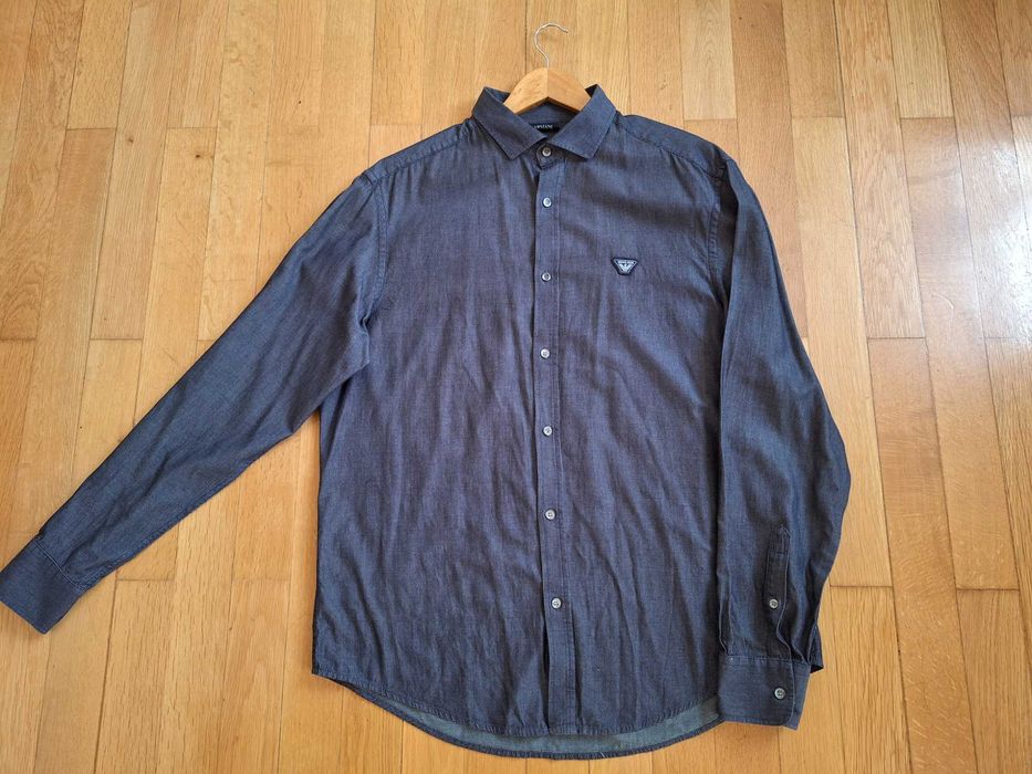 Мъжки ризи Armani jeans, размер XXL  и 3XL. Идеален вид!
