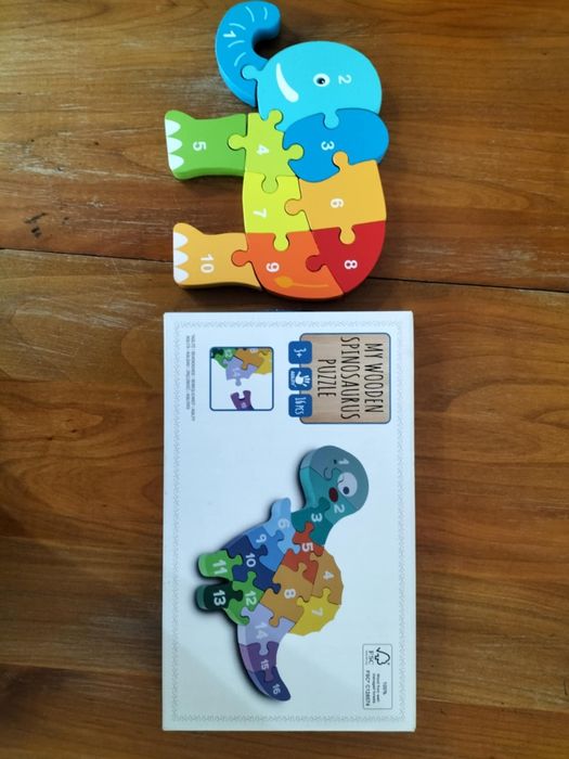Lot 2 puzzle din lemn 3 +