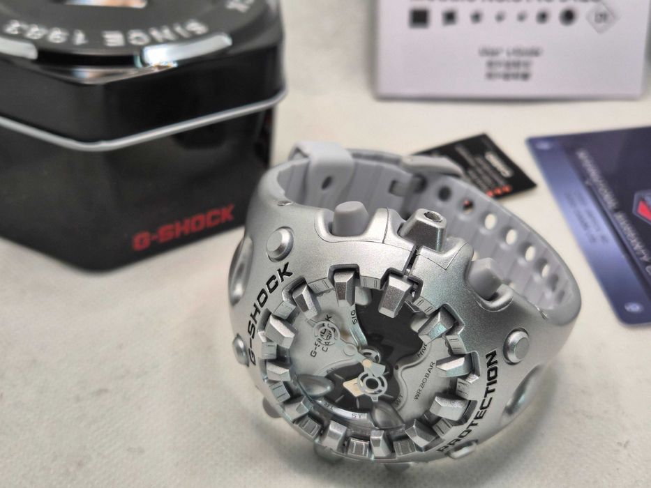 Ceas Sport Casio g shock GA-V01-8AER argintiu, Nou,Garantie 2 ani