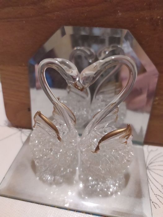 Совенир--аксесоар кристално за младоженци-свадба произ. Дания