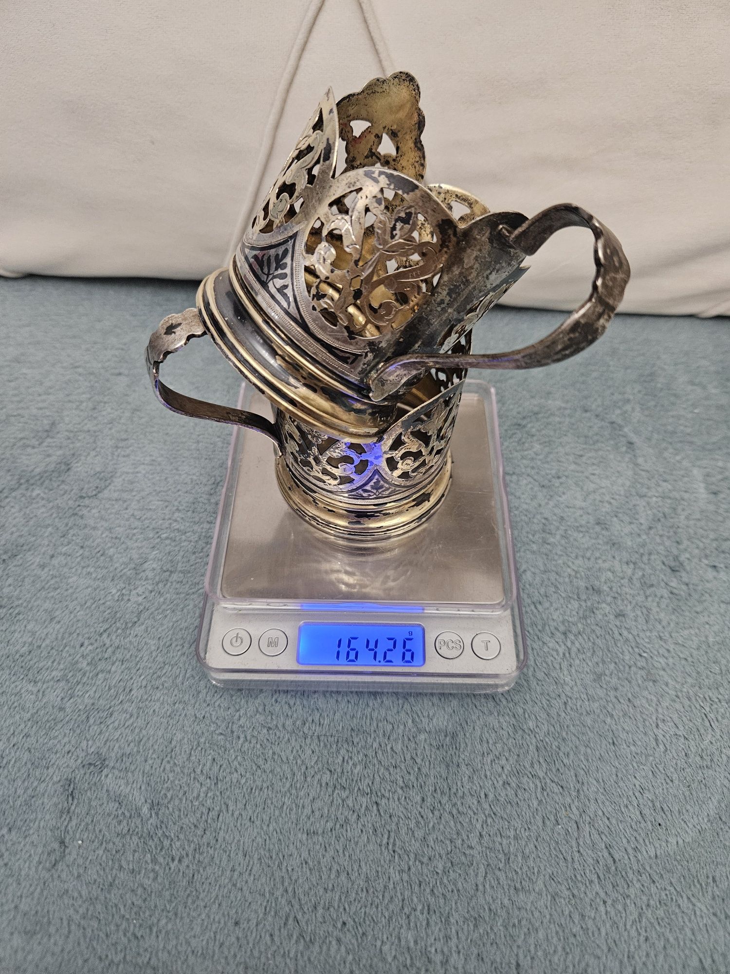 Сребърни чаши руски 875 проба.