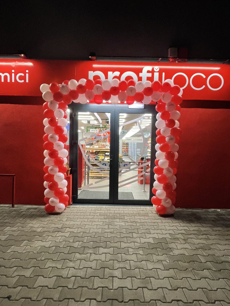 Arcada baloane inaugurare magazin, arcada baloane, aranjamente florale