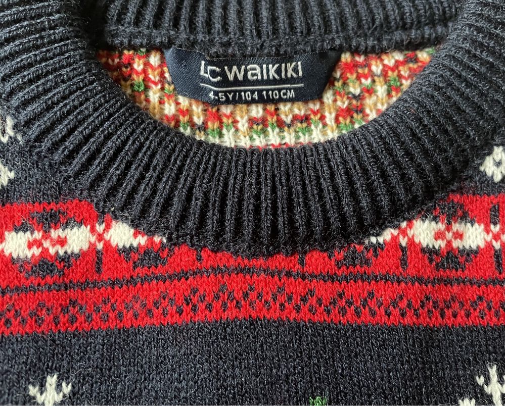 Детски коледен пуловер LC Waikiki 104-110 4-5 години