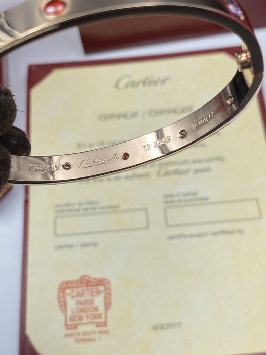 Brățară Cartier LOVE 19 Rose Gold 750 cu cutie