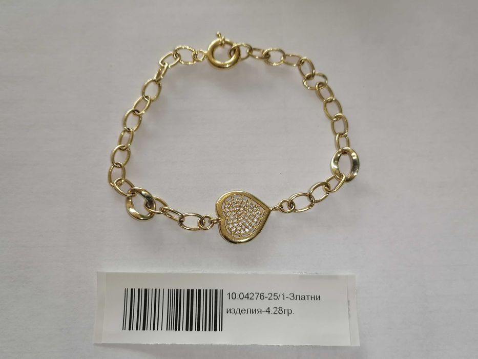 Златна дамска гривна - 4.28гр. - 14к.