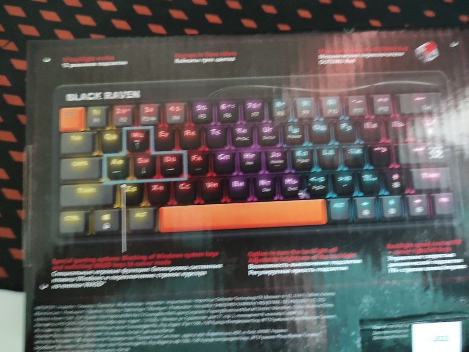 Клавиатура дефендр с красными свичами