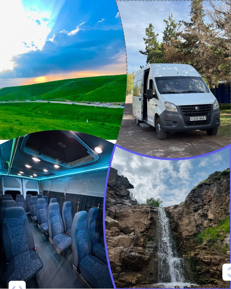 Sayoxat va piknik Dam olish uchun mikroaftobus ichki turizm 17 kishi