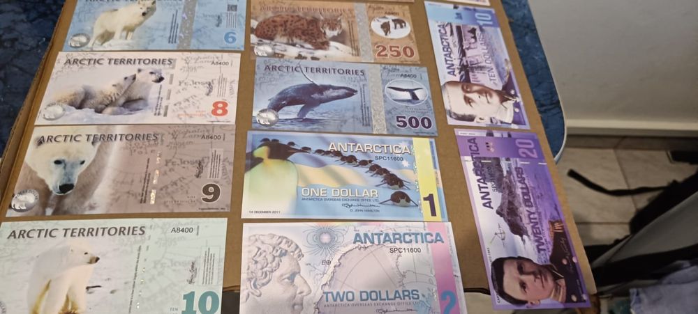 Set 20 de bancnote dolari antartica